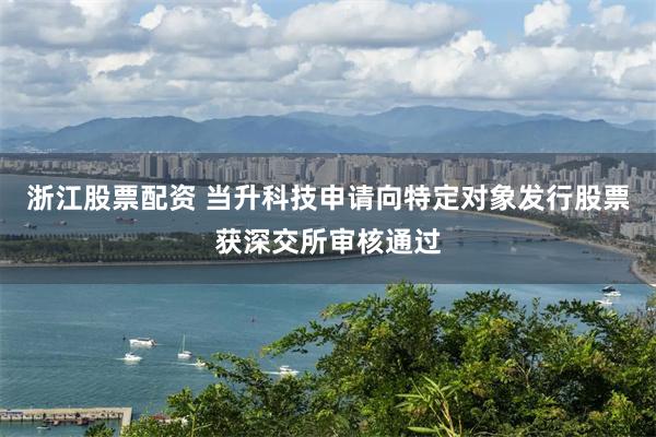 浙江股票配资 当升科技申请向特定对象发行股票获深交所审核通过