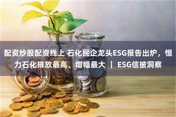 配资炒股配资线上 石化民企龙头ESG报告出炉，恒力石化排放最高、增幅最大 ｜ ESG信披洞察