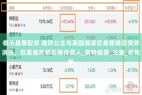 临沂股票配资 迪拜公主与英国摇滚巨星隐婚后突然消失，巨星临死都在等待爱人_斯特德曼_王室_伦敦