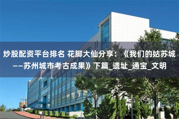 炒股配资平台排名 花脚大仙分享：《我们的姑苏城——苏州城市考古成果》下篇_遗址_通宝_文明