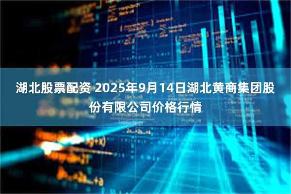 湖北股票配资 2025年9月14日湖北黄商集团股份有限公司价格行情