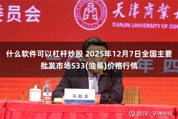 什么软件可以杠杆炒股 2025年12月7日全国主要批发市场S33(油葵)价格行情